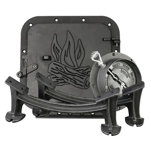 Kit de estufa de leña de barril de hierro fundido U S Stove Co BSK1000 para tambores de 30-55 galones - Imagen 1 de 4