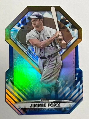 🔥2022 Topps Diamond Greats Die Cuts Blue #DGDC-68 Jimmie Foxx PHI Athletics🔥 - Image 1 of 2