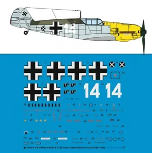 Peddinghaus-Decals 1/72 4401 Me 109 E-7 W. Nr 5094 Hans Joachim Marseile LG 2 - Photo 1 sur 1