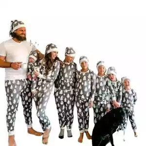 Winter fashion matching family Christmas pajamas sets - Picture 1 of 6