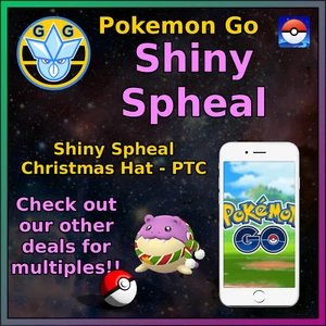 Shiny Spheal - Christmas Outfit - Pokémon GO - Pokemon Mini P T C - 50-100k! - Picture 1 of 3