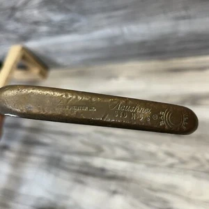 Vintage Acushnet Bullseye Golf Putter STD M-5-S John Reuter Jr 35" RH&LH Brass - Picture 1 of 7