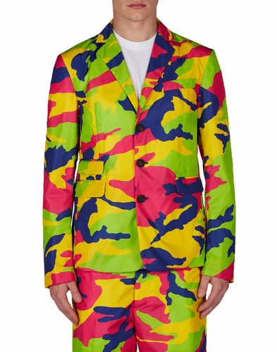 DSQUARED2 Blazer cappotto sportivo da uomo multicolore a tre bottoni US 36 38