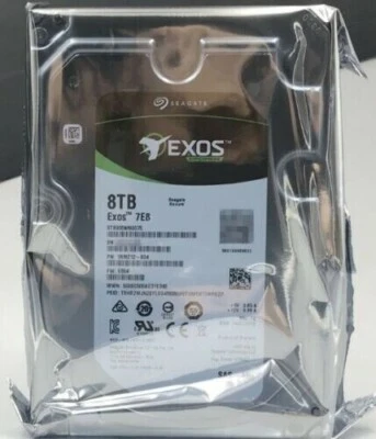  ST8000NM0075 8TB SAS Seagate Exos 1RM212 7E8 7.2K 12Gb/s 3.5" Hard Drive- - Image 1 of 4