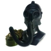 Genuine Soviet Russian USSR Gas mask PDF-2SH Black rubber NATO Modern filter NEW