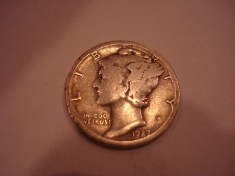 1927-D-MERCURY DIME-F-963 Cover