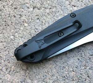Matte Black Titanium Deep Carry Pocket Clip Made For Benchmade Osborne 940 943 