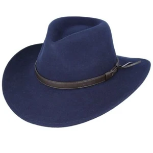 Cowboy Hat Crushable 100% Wool Felt Western Cowboy Hat Handmade Premium Quality - Picture 1 of 12