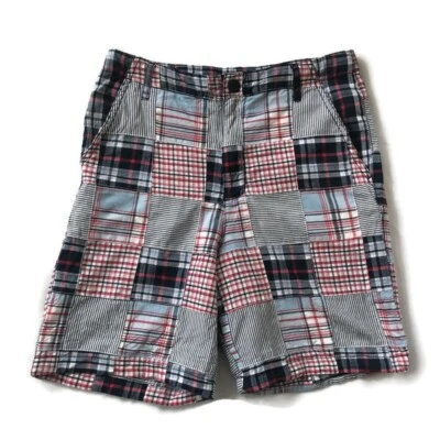 Kitestrings by Hartstrings Boys Size 14 Red White Blue Patchwork Bermuda Shorts - Image 1 of 4