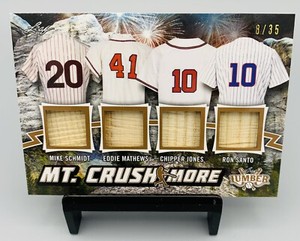 2021 Leaf Lumber Kings Mt Crushmore Schmidt Santo Chipper Matthews #d 8/35