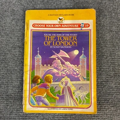 Choose Your Own Adventure The Tower of London #19 Susan Saunders 1984 Vintage PB - Image 1 of 4