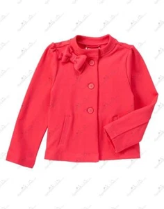 NWT Gymboree Girls Pink Poppy Button Down Ponte Coat 10/12 Large Ciao Puppy Line - Picture 1 of 1
