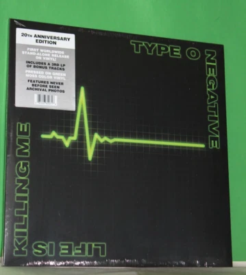 Type O Negative Life Is Killing Me 20th Anniversary Ed  3rd LP Bonus Green Moss - Image 1 of 4
