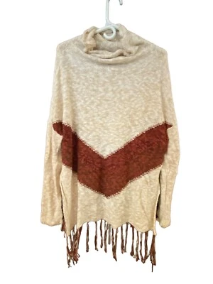 Suéter poncho multicolor manga larga Mossimo para mujer, talla pequeña Foto 1 de 4