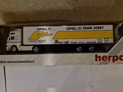 Camion Remorque Mercedes Team Opel Herpa 1/87 - Photo 1/4