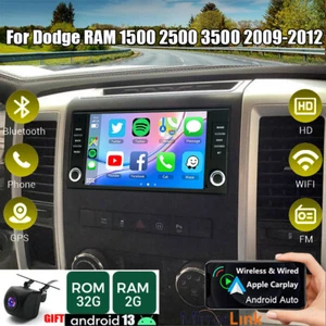 7" For 2009 2010 2011 2012 Dodge Ram Fit For  Carplay Car  Radio GPS FM WIFI - Picture 1 of 18