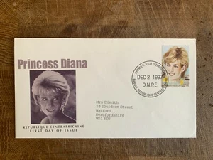 CENTRAL AFRICAN REPUBLIC CAR 1997 FDC PRINCESS DIANA MEMORIAM 02 - Picture 1 of 1