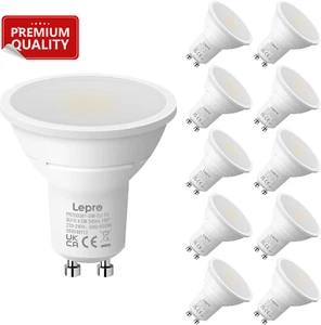 GU10 LED Bulbs, Cool White 6500K, 4.5W, 345Lm, Energy Saving, 10 Pack - Picture 1 of 12