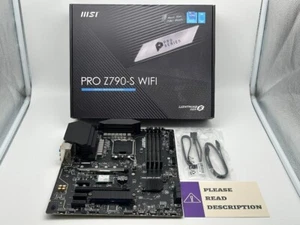 MSI PRO Z790-S WIFI LGA 1700 ATX DDR5 Wi-Fi 6E Motherboard READ - Picture 1 of 10