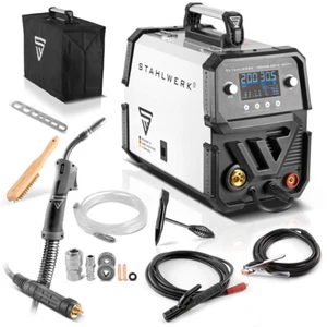STAHLWERK welding machine MIG MAG 200 ST Digital IGBT shielding gas inverter wit - Picture 1 of 16