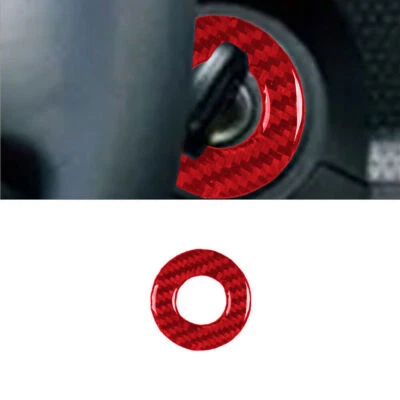 Interruptor de encendido de fibra de carbono rojo para Toyota FJ Cruiser 2007-14 cubierta de marco Foto 1 de 4