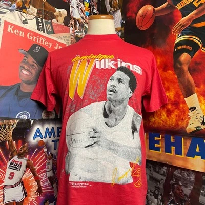 Camiseta De Colección Atlanta Hawks 1989 Dominique Wilkins Starter NBA Talla Mediana Foto 1 de 4
