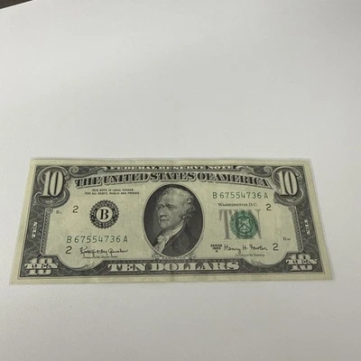 1963 A 10 Dollar Bill - Image 1 of 4