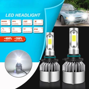 2X 9006 HB4 6000K White LED Headlight High Low Beam Bulbs Kit Fog Light Upgrade - Picture 1 of 8