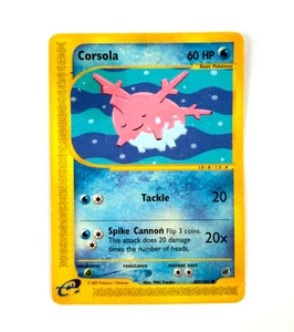 Corsola 102/165 E Reader Expedition Pokemon Card - MP - Picture 1 of 2