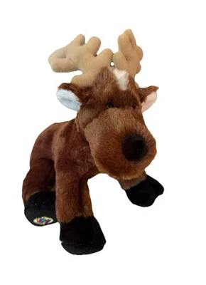 Ganz Reindeer Plush Toy Stuffed Animal Pet 8.5” Brown Webkinz HM137 no code - Image 1 of 4