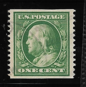 SCOTT 387 1 CENT BENJAMIN FRANKLIN USED COIL SINGLE PERF. 12 FREE SHIPPING - Picture 1 of 1
