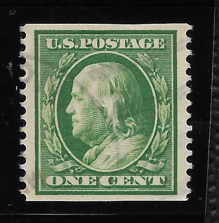 SCOTT 387 1 CENT BENJAMIN FRANKLIN USED COIL SINGLE PERF. 12 FREE SHIPPING - Image 1 of 1
