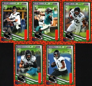 2025 Panini / Score Halloween Style Football Trading 5 Card Jaguars Lot - Bild 1 von 4