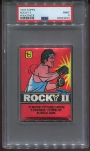 1979 TOPPS ROCKY II WAX PACK - SYLVESTER STALLONE - PSA 9 MINT - NEW HOLDER !!! - Picture 1 of 2