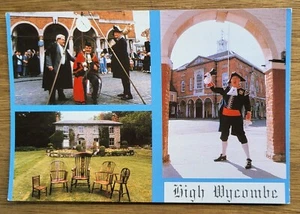 Vintage Postcard Used Three views of High Wycombe Buckinghamshire England - Picture 1 of 2