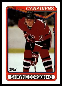 1990-91 Topps Shayne Corson Montreal Canadiens #58 - Picture 1 of 2