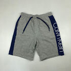 CALVIN KLEIN Grey Sweat Shorts , Cotton , Grey & Blue , Size M