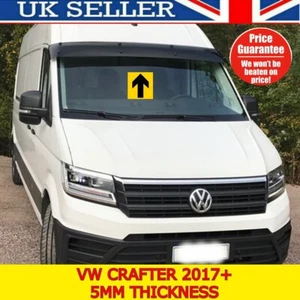 FOR VW VOLKSWAGEN CRAFTER 2017+ SOLID SUNVISOR SUN VISOR WIND DEFLECTOR - Picture 1 of 4