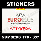 Panini Euro 2008 Piłka nożna NON FOIL naklejki #176 - 357