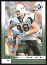 2002 Press Pass JE Jeremy Shockey #12 RC NM-MT Miami Hurricanes