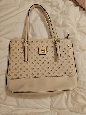 Annie Klein Beige Purse Polkadot - Image 1 of 4