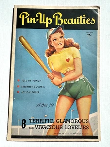 De colección Años 40 Plegable de 8 Niñas Pinup - 2 Raras Niñas Pinup Piel Oscura - Imagen 1 de 5