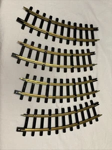 4 New Bright No. 473T-2 No 3 Curved Rail King Track 1994 Fits No. 180, 3750, 376 - Picture 1 of 4