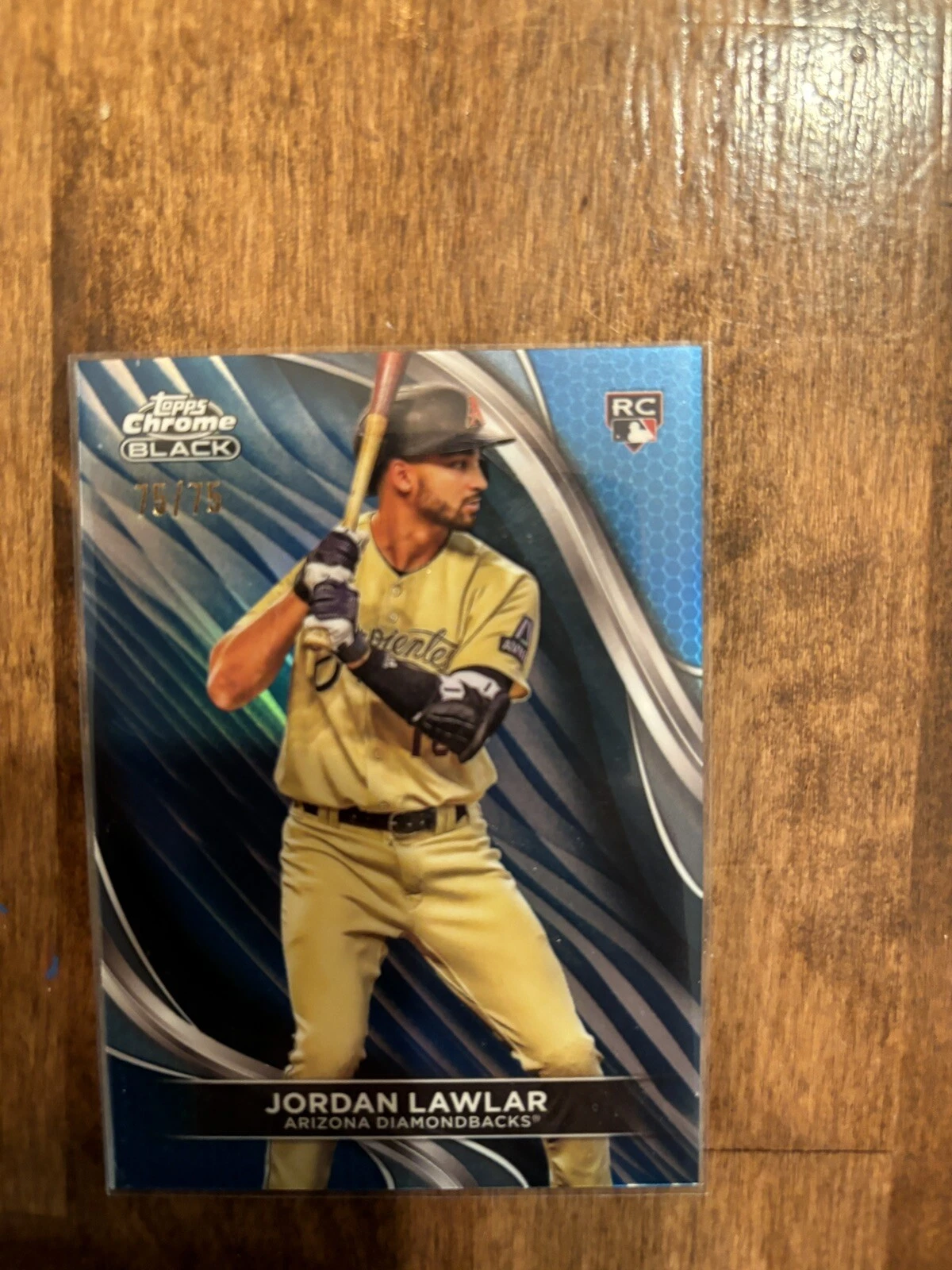 2024 Topps Chrome Black- Jordan Lawlar 3 Blue Lava 75/75