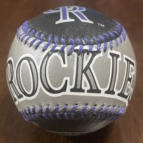 1993 Colorado Rockies Spinneybeck baseball ball real leather MLB Cover