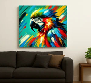 Vibrant Parrot Canvas – Stunning Wall Art with Premium Texture - Picture 1 of 2