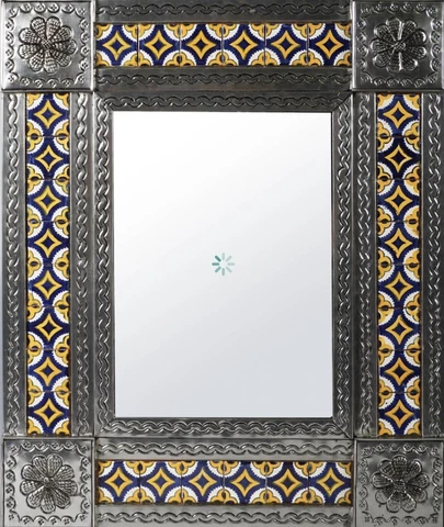 Square Tin Tile Mirror Cover