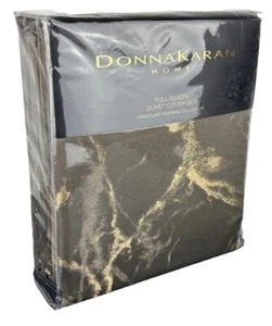 Set copripiumino Donna Karan Home Sanctuary Collection FULL QUEEN rame oro - Foto 1 di 6