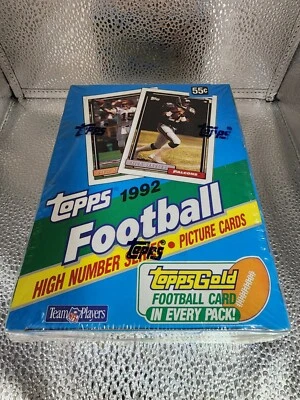 1992 Topps Football High Number Series Box 36 Packs Factory Sealed Box MINT - Image 1 of 3