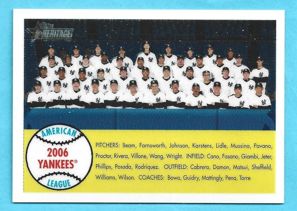 2007 TOPPS HERITAGE BASEBALL CHROME Parallels #d/1958 / You Pick The Cards - Image 1 of 1